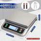 Large Kitchen Scale 40kg Food Scales for Kitchen with Tare and Pcs Funtion 88lbs Stainless Stee Tray Baking Scale for Cooking with Adapter, 6 Units(Silver, 40kg)