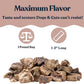 hotspot pets Freeze Dried Pork Liver Treats for Cats & Dogs - Made in USA (1 Pound Value Bag) Single Ingredient, High Protein, All Natural, Grain-Free - Perfect for Training, Topper or Snack