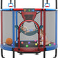 YORIN Trampoline for Kids 66'' 60'' 55'' Toddler Mini Small Trampoline Outdoor Indoor Trampoline W Basketball Hoop, Swing, Adjustable Gymnastics Bar, Gift for Baby, Toddlers & Kids