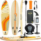 PORTAL SUP Inflatable Paddle Board for Adults 10'6'' Stand Up Paddleboard,Non-Slip Deck Blow up Paddle Boards with Adjustable Paddle, Carry Bag, and Repair Kit