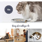 Coomazy 2-in-1 Silicone Slow Feeder Dog Cat Bowls, Interactive Puzzle Toy for Pets Dry/Wet Food Training, Keeps Dogs Cats Busy, Prevents Puppy Kitty Overeating (Smoky Gray, 1.2 Cup)