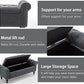 58’’ Storage Bench for Bedroom, Upholstered Button-Tufted Ottoman with Solid Wood Legs, Large End of Bed Shoe Cabinet, Window Seat Foot Rest Stool for Entryway, Closet, and Living Room (Dimgray)