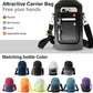 1 Gallon Water Bottle Insulated | Thickened Stainless Steel Vacuum Metal Water Jug | Portable Sports Large for Gym and Hiking with Straw, Carrier Bag, Handle Strap | BPA-Free 128 oz