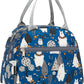 FlowFly Insulated Lunch Cooler Bag - Tote Bag Organizer for Women/Men, Owl