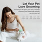 Self-Cleaning Cat Brush for Shedding & Pet Grooming - Effortlessly Removes Tangles, Loose Undercoat, and Mats for Cats & Dogs (Green)