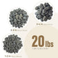 40lbs Large River Rocks for Landscaping, 2-3 Inch Big Black Pebbles, Hand-Picked Premium Stones for Garden Design, Fish Tank, Flower Pots, Pathways and Backyard