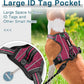 BARKBAY Dog Harness No Pull with ID Tag Pocket - Heavy Duty, Reflective, Easy Control for Large Dogs(Pink/Black,M)