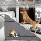 Dog Stairs & Steps for High Beds 30-36 inches High Tall, LitaiL Pet Stairs/Steps for High Beds 34 inch High for Small Large Dogs, Non-Slip 7 Steps Dog Ramps for Old Dogs/Cats