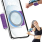 TOPGO Magnetic Running Phone Holder for iPhone, HD Mirror & Extendable Anti-Drop Rope for Gym/Yoga, 360° Rotatable Wrist Phone Holder, Fits iPhone 16 Pro & Android (Purple, 2 Straps)
