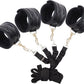 6pcs Black PU Adjustable Straps Sports Training Fitness Gear Home Yoga Set