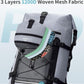ECOHUB Waterproof Backpack for Women Men, 30L Roll-Top Closure Heavy Duty Dry Bag for Travel with IPX8 Waterproof Phone Case