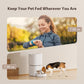 5L/21 Cups Automatic Cat Feeder, Timed Automatic Pet Feeders, Cat Dry Food Dispenser Dual Power, 10 Meals Programmable 1-15 Portion Control Cats Feeder, Pet Food Dispenser for Cats & Puppy(Not WiFi)