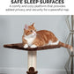 Furhaven 22.5" Tall Cat Tree for Indoor Cats, Ft. Sisal Scratching Post, Plush Ball Toy, & Busy Box Toy - Tiger Tough Scratching Post Interactive Playground - Brown, One Size