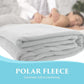 NRG Polar Fleece Blankets Fleece Massage Table Blanket - 60" x 86" - White - Ultra Soft, Warm & Comfortable - Lightweight Blanket Perfect for Most Massage Tables - Machine Washable