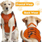 Heavy-Duty Tactical Dog Harness for Large Dogs, No Pull Adjustable Reflective Pet Vest with Molle System, K9 Military-Grade Control for Service Training, Outdoor & 10+ Breeds, Orange, Small