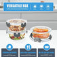 12 Pack Small Glass Food Storage Containers with Lids Airtight, 13oz Leak-Proof Meal Prep Containers Set, Freezer to Microwave Safe, Dishwasher Safe