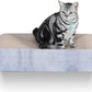 2 in 1 Cat Scratcher Cardboard Lounge Bed, Cat Scratching Post, Durable Board Pads Prevents Furniture Damage,Large (Reversible Grey)