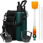 Insulated Water Bottle 64oz,Triple Wall Vacuum Stainless Steel(Dishwasher Safe),Leak Proof & Non-BPA,Flask Jug with Paracord Handle & Straw Spout Lids Sports