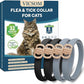 Flea and Tick Collar for Cats - 4 Pack, 32 Month Protection Treatment, Waterproof, Natural Prevention, Adjustable for Cats & Kittens (Black Grey)
