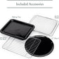 Café Couture Oven with 14 essential cooking modes, including Air Fry, CrispFinish, Bake, Broil, Roast, Toast, Pizza, WiFi & Smart Connected, Voice Control, Countertop Small Appliances, Matte Black