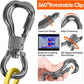 Tresbro 30FT Reflective Tie Out Cable for Dogs Up to 250 Pounds, Steel Wire Lead Leash Cable with Stainless Rotatable Buckle, Lightweight and Enduring, Dog Chains Outside for Outdoor, Yard, Yellow