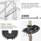 CXWXC Bike Repair Stand - Bicycle Stand For Maintenance Workstand - Ebike Repair Stand Shop Home Mechanics for Mountain Road Bike and E Bike (Champagne)