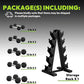 Hex Dumbbell Sets with Rack, 60-550 lb Rubber Encased Exercise & Fitness Dumbbells Set with Rack Option, Hand Weight for Strength Training, Weight Dumbbells