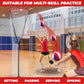 Volleyball Setter Training Net，Height & Angle Adjustable Volleyball Training Net with Metal Frame，Tripod Base for Indoor and Outdoor，Volleyball Training Equipment for Setting,Serving,Spiking