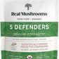 Real Mushrooms 5 Defenders Mushroom Complex Powder – Organic Mushrooms Extract from Chaga, Reishi, Turkey Tail, Maitake & Shiitake Mushroom Blend for Wellness Support with Beta Glucans - 100 Servings