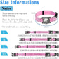 Upgraded AirTag Dog Collar, IP68 Waterproof Dog Collar with Apple Air Tag Holder, Reflective Adjustable Heavy Duty Dog Collars with Soft Padded for Small, Medium and Large Dogs,Pink, S