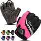 Cycling Gloves with Shock-Absorbing Pad, Extra Grip, Flexible Fit, Light Weight, Breathable for Men and Women Mountain Biking