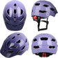 Kids Bike Helmet,Bavilk Kids Boys Girls Bike Helmets with LED Light Detachable Visor Children Youth Teen Multi-Sport for Skating Cycling Scooter Skateboard Adjustable & Lightweight 19.7"-22.4"