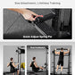 Mikolo Smith Machine, 2200lbs Squat Rack with LAT-Pull Down System & Cable Crossover Machine, Training Equipment with Leg Hold-Down Attachment