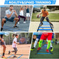 Soccer Speed Agility Training Set - 20FT Agility Ladder 12/16 Sports Cones and Soccer Kick Trainer Football Training Equipment Footwork Drills for Youth and Adults