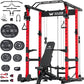 MAJOR FITNESS Drone1 Power Cage - Multi-Function Power Rack for Home Gym, Squat Rack, Cable Crossover System, for Strength Training, Heavy-Duty Steel Construction