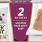 Fancy Feast Gems Pate Cat Food Mousse with Beef and a Halo of Savory Gravy Cat Food - (Pack of 8) 4 oz. Boxes