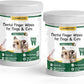 LANBEIDE Teeth Cleaning Wipes for Dogs & Cats 120 Counts, Pet Dental Care Finger Wipes for Reducing Plaque & Tartar, Breath Freshener Dental and Gum Care Finger Pet Wipes, No Hard Toothbrush