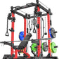 Power Rack Power Cages Multi-Function Squat Rack with Cable Crossover System Selectable More Training Attachment Weight Cage for Garage Home Gym