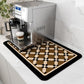 AMOAMI Coffee Mat Hide Stain Rubber Backed Absorbent Dish Drying Mat for Kitchen Counter - Fits Under Coffee Maker or Machine - 16X24