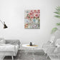 Farmhouse Rose Wall Art Christian Scripture Pictures Pink Rose Wall Decor Rustic Floral Butterfly Canvas Print Painting Artwork for Bathroom Living Room Bedroom 16"x20"