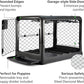 DIGGS Revol Collapsible Dog Crate with Wheels - Premium Portable Dog Crate - Safe, Stylish, and Convenient Indoor Kennel (Charcoal, Medium)