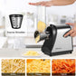 Nictemaw Electric Cheese Grater, 250W 5-in-1 Professional Cheese Grater Electric Vegetable Slicer, Electric Slicer Shredder for Veggies, Carrots, Carrot, Potatoes