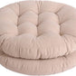Tiita Floor Pillow Cushion, 22 inch Round Seat Cushion, Outdoor Floor Pad, Meditation Cushion for Yoga Living Room Sofa Balcony, Beige