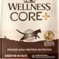 Wellness CORE+ Adult Dry Cat Food for Indoor and Outdoor Cats, Wholesome Grains, Natural, Digestive Health Salmon & Rice (5 Pound Bag)