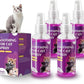 Cat Calming Spray, Cat Pheromone Calming Spray, Natural Calming Solution for Cats, Reduce Kittens Stress, Anxiety, Scratching, Protect Furniture and Floors, Suit For Home, Travel, Vet Visits, 4 PACKS