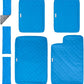 Paw Inspired Fitted Fleece Liners for Ferret Nation, Critter Nation Cage for Ferrets, Rats, Chinchillas, Hedgehogs & Other Small Animals (Blue, Double Unit Combo)