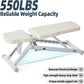 DHT Adjustable Weight Bench for Full Body Workout, Heavy Duty Foldable Bench Press for Home Gym Strength Training, Incline Decline Flat Utility Workout Bench with Fast Adjustment