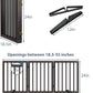 Dog Gates for Doorways Stair House Freestanding Pet Gates for Dogs Wooden Dog Gate with Support Feet Indoor Fence