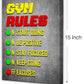 Gym Quotes Wall Art,Inspirational Workout Wall Decor,Gym Rules Canvas Wall Art for Exercise Fitness Room