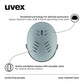uvex Wanted Visor ski Helmet for Women & Men - Adjustable Helmet with Integrated Visor